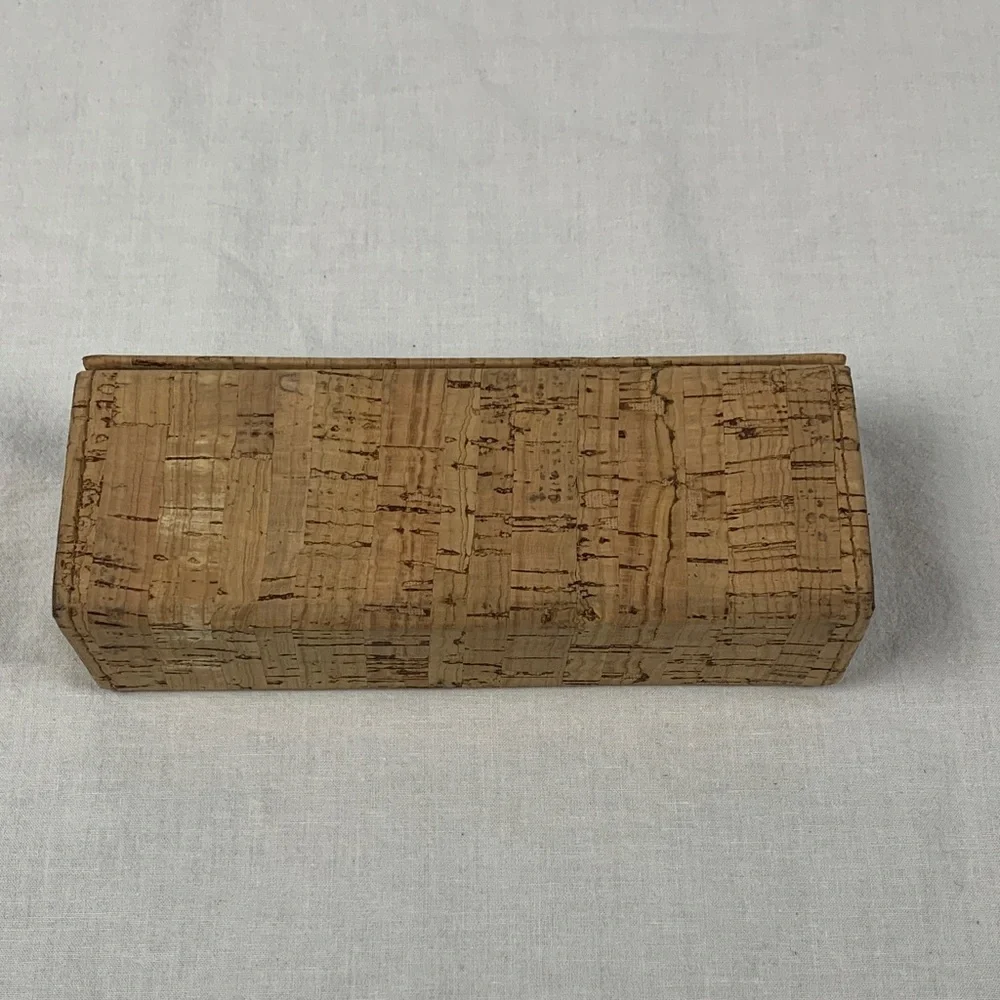 Costa Cork Eyewear Case with Logo, no glasses, case only Minimalist Preppy